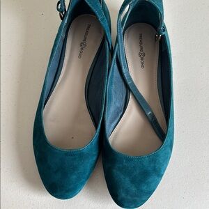 Treasure & Bond Women's Teal Flats